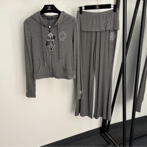 Chrome Hearts Gray Women's Pants & Jumpsuit Set